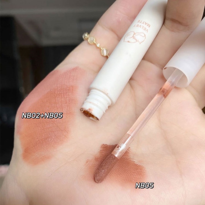 Son Môi Dạng Lỏng Dưỡng Ẩm Chống Thấm Nước Lâu Trôi Không Dính Thành Cốc