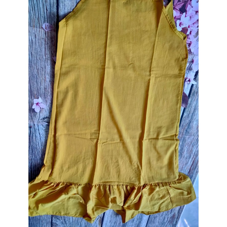 FEESHIP Váy maxi 2 dây đi biển đuôi cá vạt Bèo chất đũi 3 màu hót hít | BigBuy360 - bigbuy360.vn