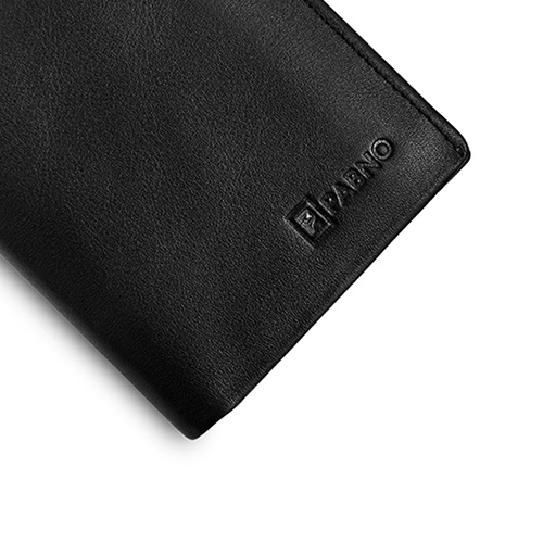 Ví Da Nam PABNO VF24 Mini Dáng Đứng In Logo Nổi Chính Hãng - BH 12 THÁNG