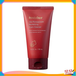 Sữa rửa mặt lựu đỏ innisfree jeju pomegranate revitalizing foam cleanser 150ml chống lão hóa