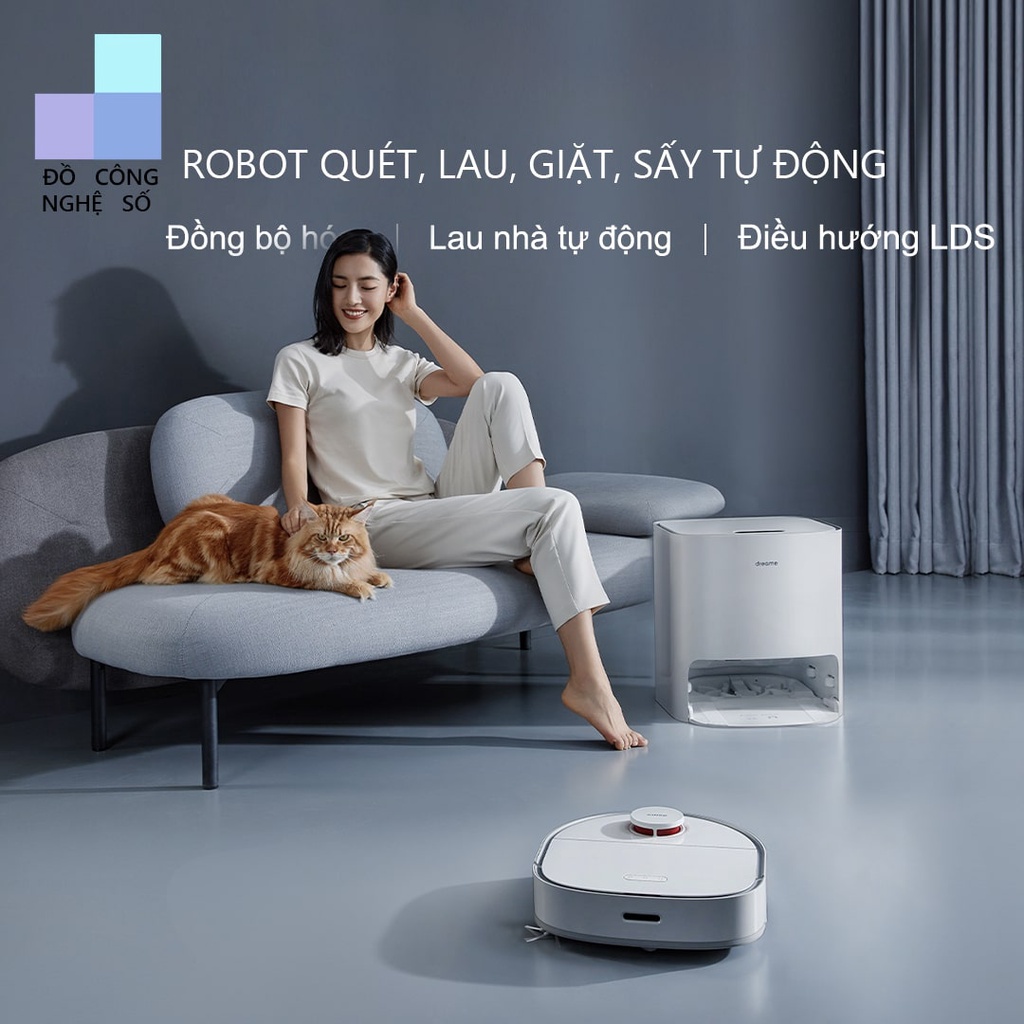 Robot hút bụi lau nhà Xiaomi Dreame Bot W10 Hàng chính hãng phân phối tại Việt Nam - Bản quốc tế