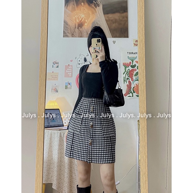 Chân váy LEN XOÈ JULYS STORE (ảnh shop chụp kèm video cận chất) | BigBuy360 - bigbuy360.vn