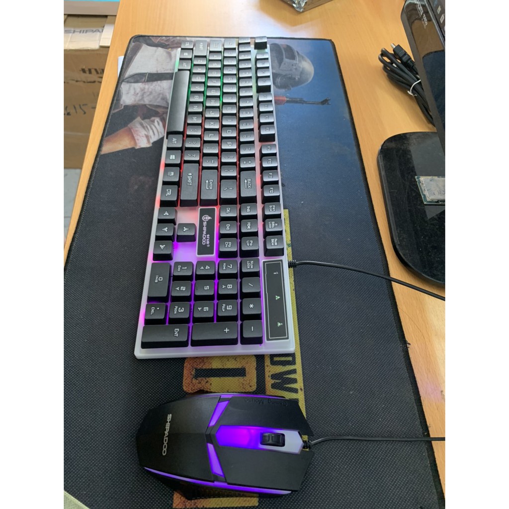 Phím chuột led SHIPADOO có dây. Bảo hành 12 tháng