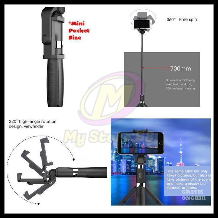 Gậy Ba Chân Mini Có Thể Kéo Dài Kết Nối Bluetooth | BigBuy360 - bigbuy360.vn