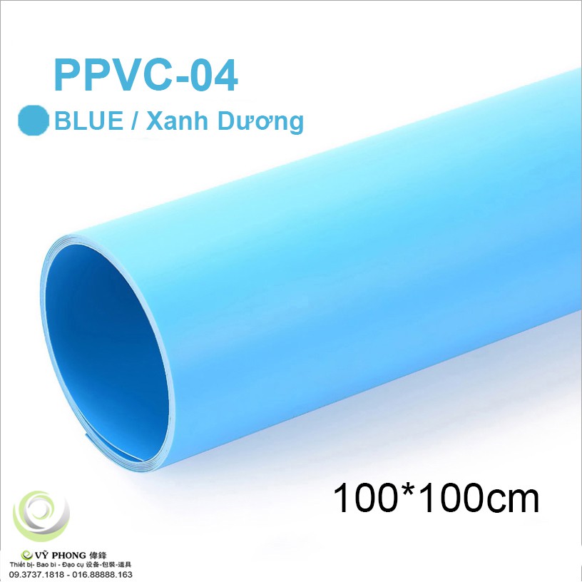 Phông nền chụp ảnh PVC 100cm màu trơn CHỤP HÌNH PPVC100x100-01,2,3,4,5,6,7,8,9