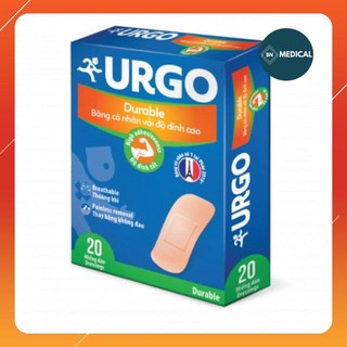 [Chính hãng] Băng cá nhân Urgo durable độ dính cao h20m Loại 1