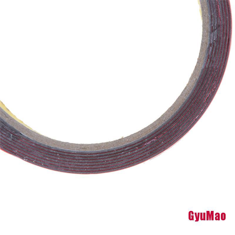 1 Cuộn Băng Keo Xốp Acrylic Hai Mặt Màu Đỏ Độ Bền Cao Dán Xe Hơi/Xe Tải