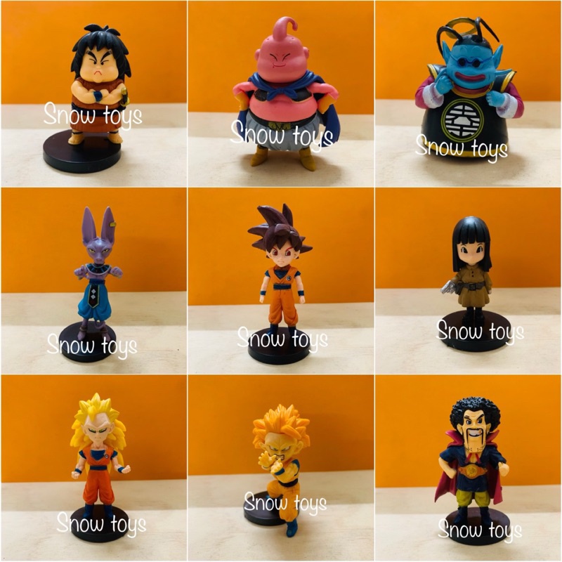 Mô hình Dragon Ball Super WCF - Buu Beerus Whis Frieza Vegeta Goku God Blue Pilaf Mai Shu Ma bư mập gầy Fide - Cao 4~9cm