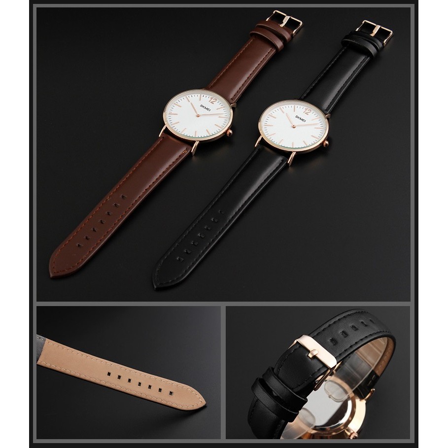 Đồng hồ nam SKMEI 1181 Dây da Chính hãng