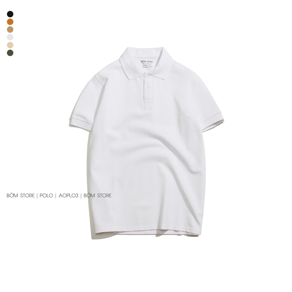 Áo Polo Nam Chất Thun Cotton Trơn Vải Cá Sấu BEACON DENIM Form Vừa Trẻ Trung 6 Màu AOPL03