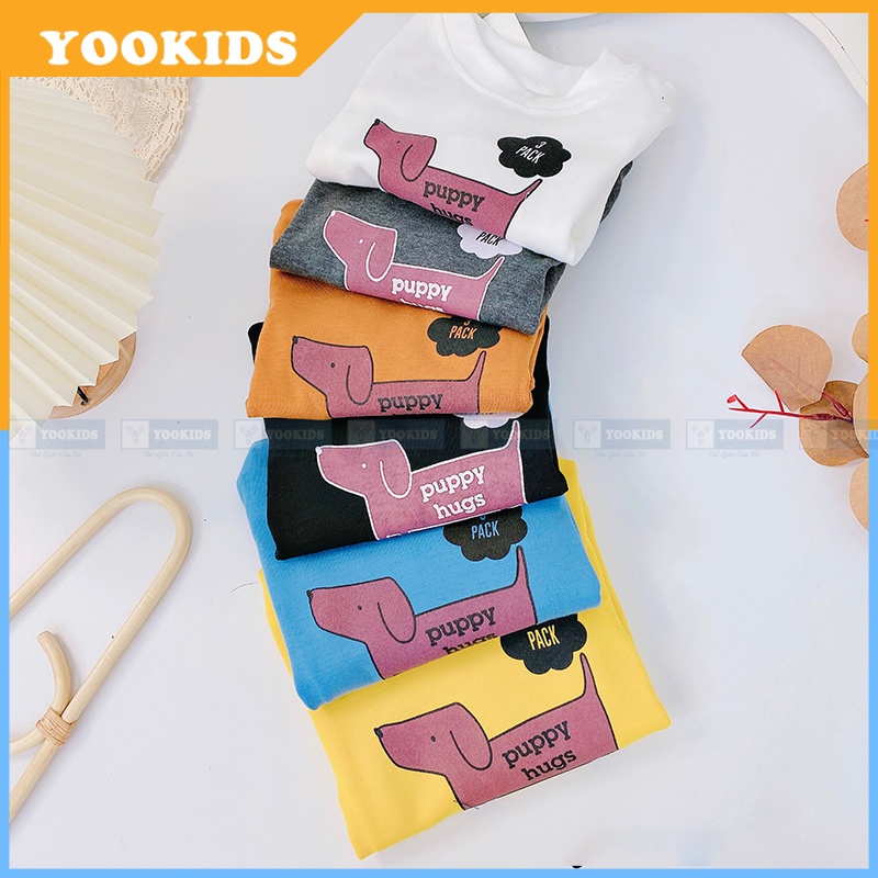 Áo dài tay cho bé YOOKIDS cổ 3 phân chất cotton ZIP cao cấp giữ ấm tốt cổ và ngực cho bé 1 2 3 4 tuổi