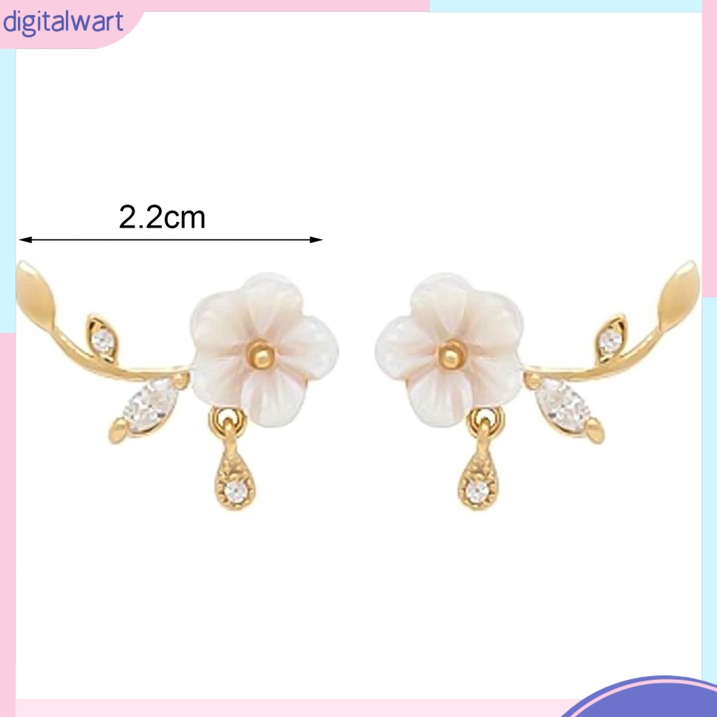 Khuyên Tai Hình Hoa Đính Đá Thời Trang Thanh Lịch Dành Cho Nữ