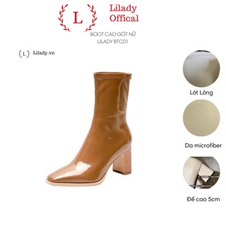 Boot nữ cổ thấp cao gót 7 phân - boot ngắn cổ phiên bản Hàn Quốc - Giày ngắn cổ - BTC05
