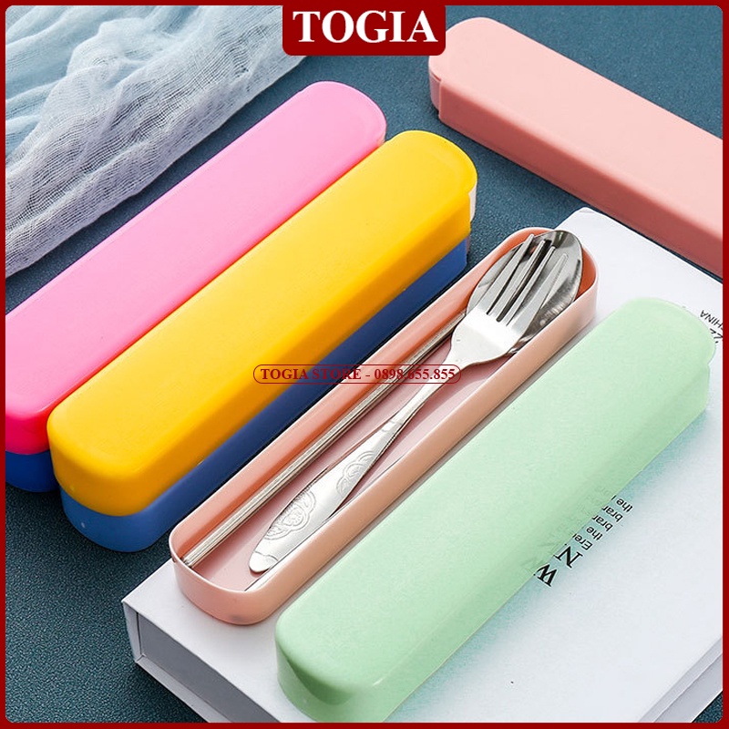 Bộ Muỗng Đũa Dĩa Thìa Inox 304 Cho Dân Văn Phòng, Sinh Viên, Đi Picnic Dã Ngoại TOGIA