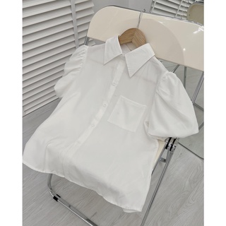A252 sơ mi tay bồng basic Audrey