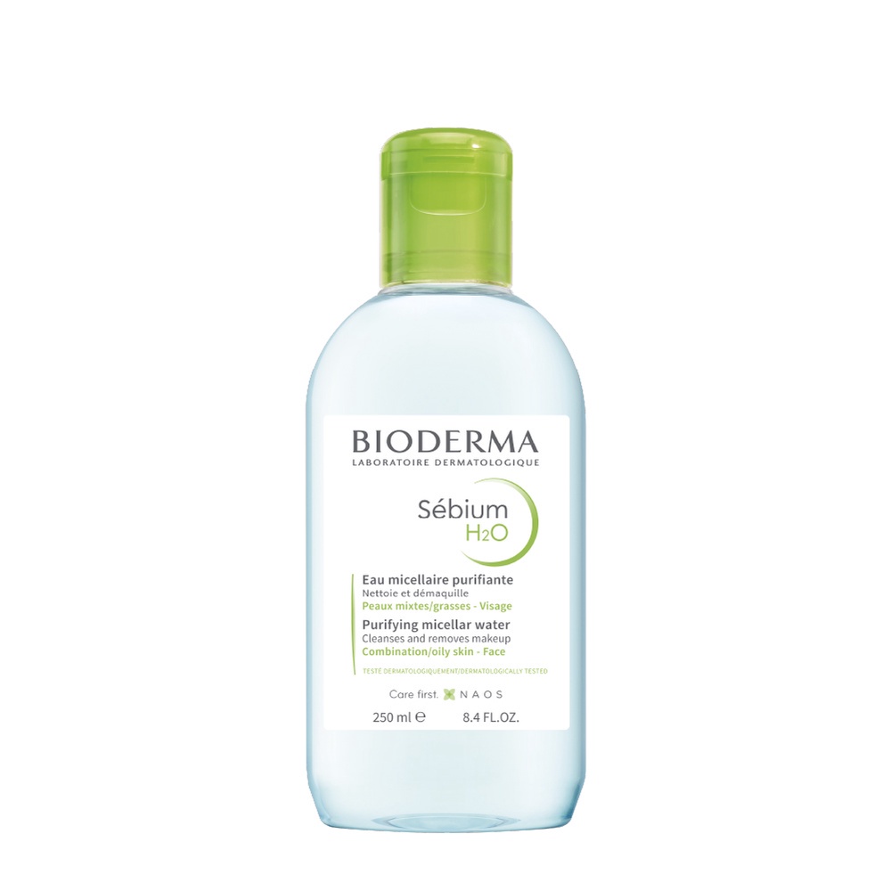 Dung dịch làm sạch và tẩy trang công nghệ Micellar Bioderma Sebium H2O 250ml - AJAS SKINLAB