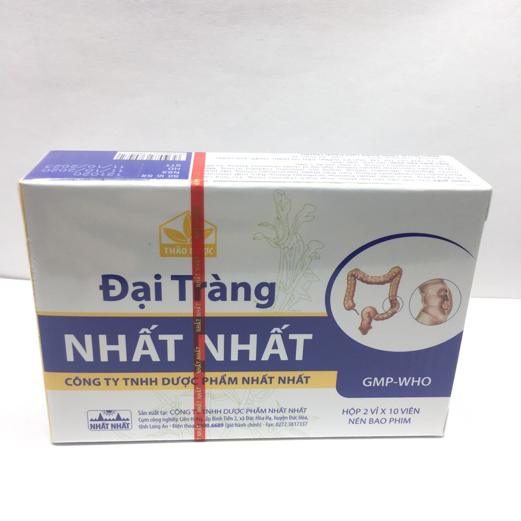 ĐẠI TRÀNG NHẤT NHẤT hộp 2 vỉ x 10 viên