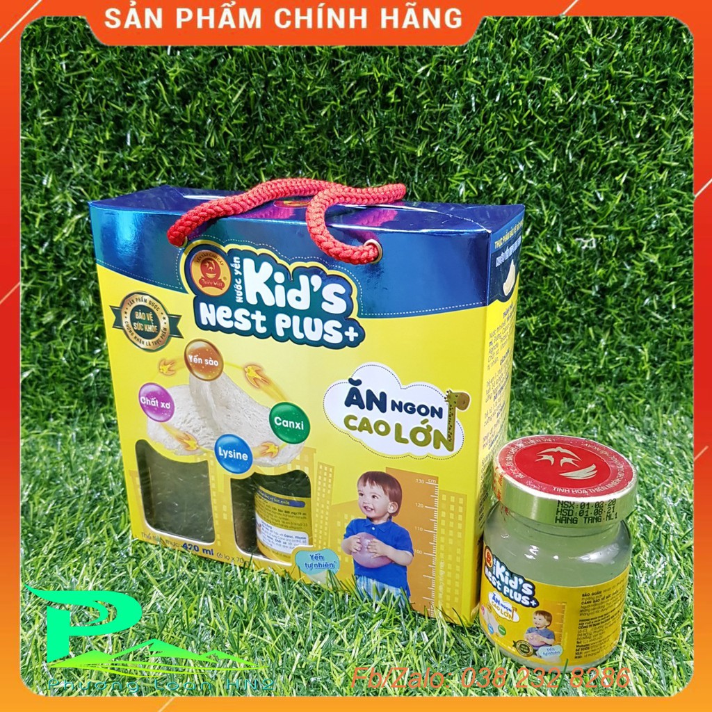 Nước yến Kid's Nest Plus+ Hộp 6 hũ x 70ml