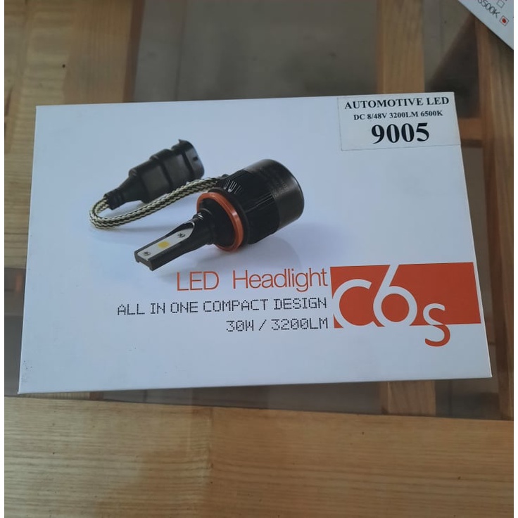 Đèn LED C6s chân H4, 9005, 9006 siêu sáng cho ô tô, xe máy