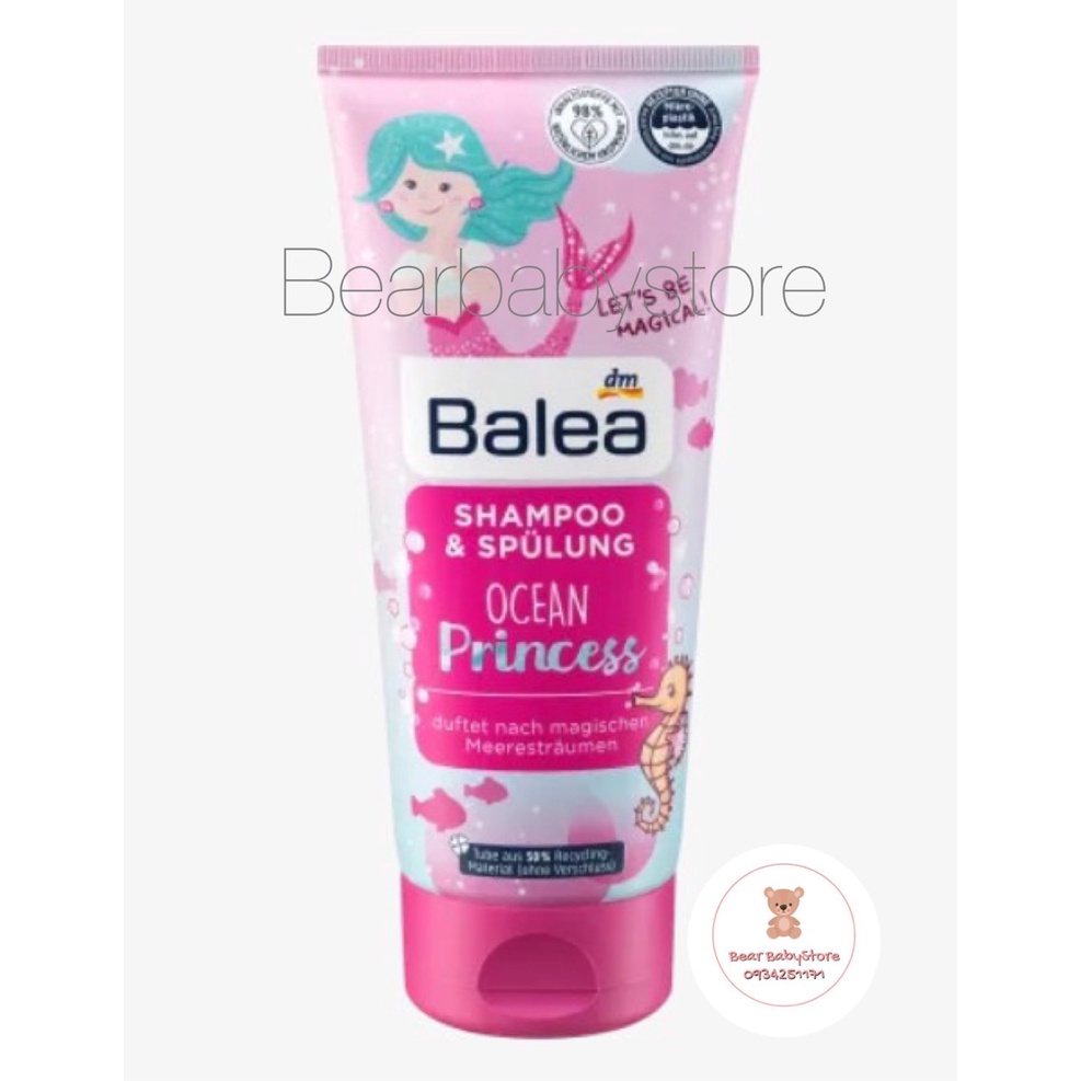 DẦU GỘI XẢ 2 IN 1 BALEA LITTLE PRINCESS CHO BÉ GÁI