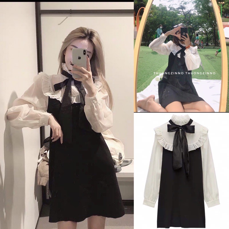 Đầm thiết kế lạ mắt sang chảnh Váy liềm form chuẩn Quảng Châu