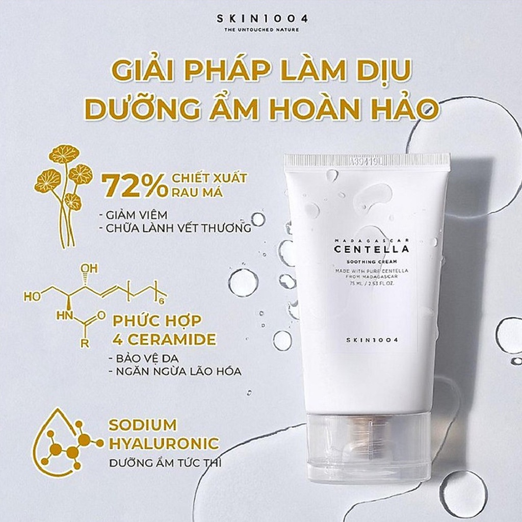 Kem dưỡng giảm mụn rau má skin 1004 giúp phục hồi da công thức dịu nhẹ tăng cường bảo vệ da – Beauty at home