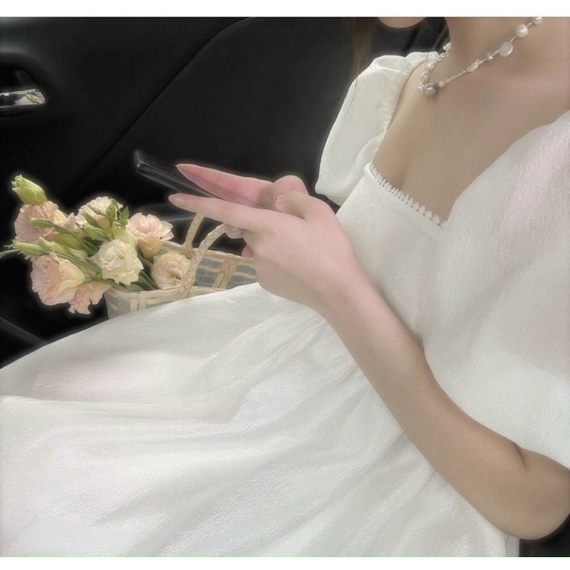 ĐẦM BABYDOLL TRẮNG NƠ LƯNG