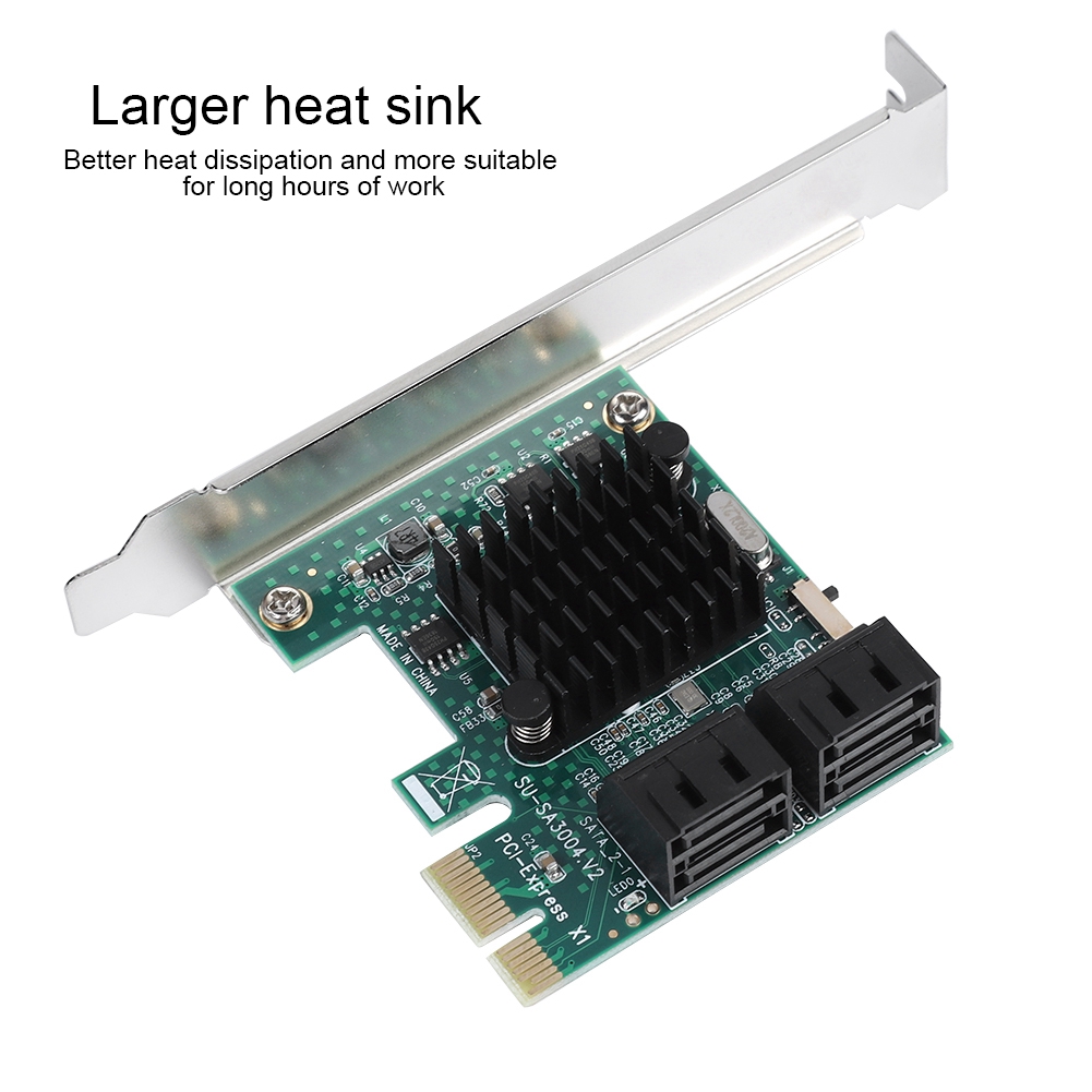 Thẻ mở rộng 4 cổng PCIE sang SATA 3.0