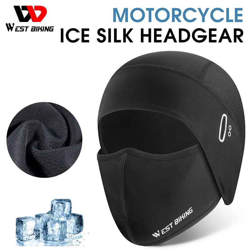 Mũ trùm đầu WEST BIKING bảo vệ mặt chống nắng tiện dụng khi đội mũ bảo hiểm cho người đi xe đạp/ xe máy