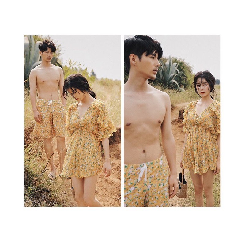 Bikini cặp đôi hoa nhí vàng | BigBuy360 - bigbuy360.vn