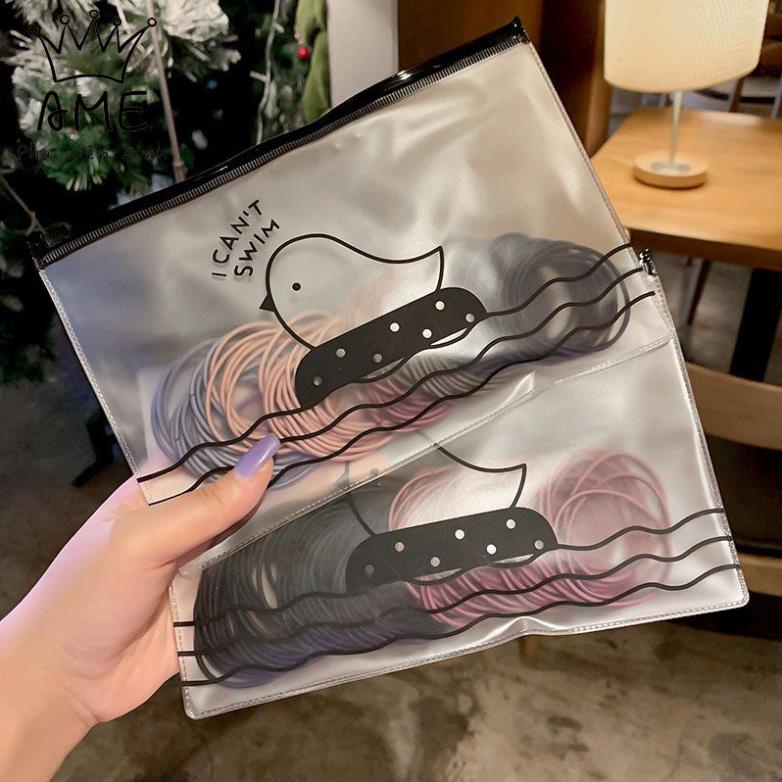 Set  chun buộc tóc kèm túi zip dây buộc tóc