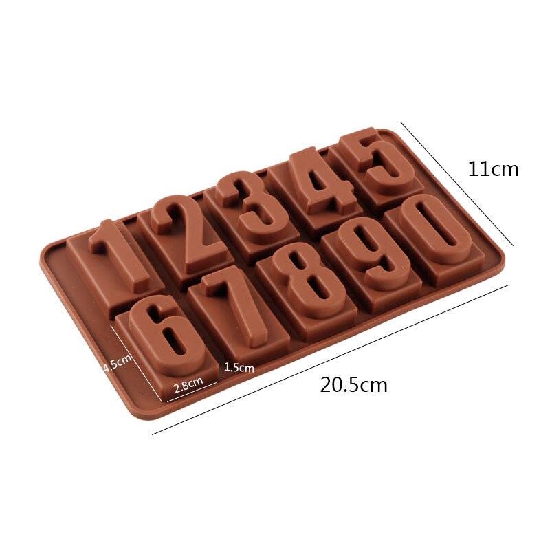 Khuôn Silicone Làm Bánh Tạo Hình Chữ Cái Và Số 3D Độc Đáo Tiện Dụng
