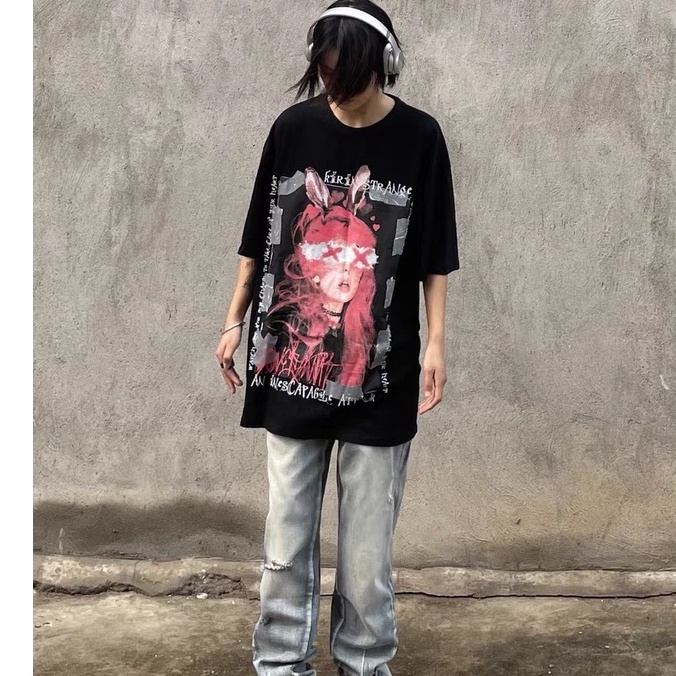 Áo thun tay lỡ cotton 2 chiều dáng unisex form rộng mã ATRABBIT | BigBuy360 - bigbuy360.vn