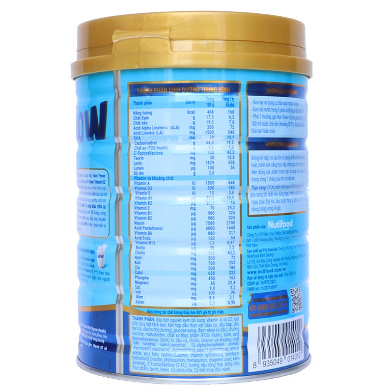 Sữa bột Nuvi Grow 4 900g [Date 2024]