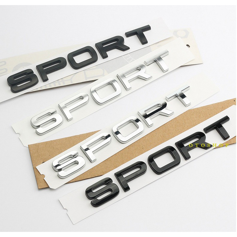 Tem chữ SPORT trang trí xe-Model 3