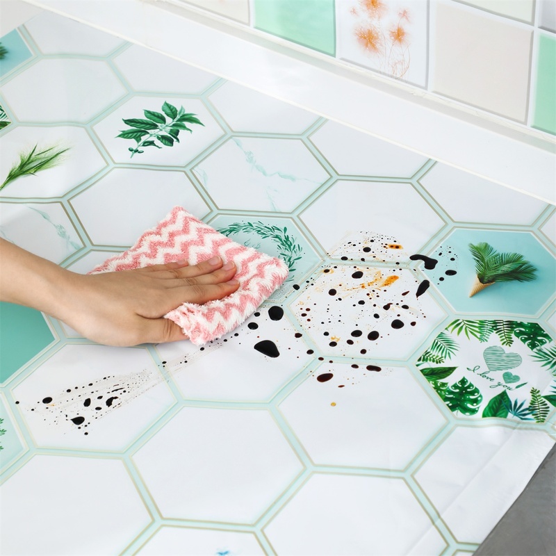 Miếng Dán Tường JUJIAJIA Có Keo Dính Chống Nước Và Chống Ẩm Mốc Kích Thước Lớn Tiện Dụng Cho Nhà Bếp