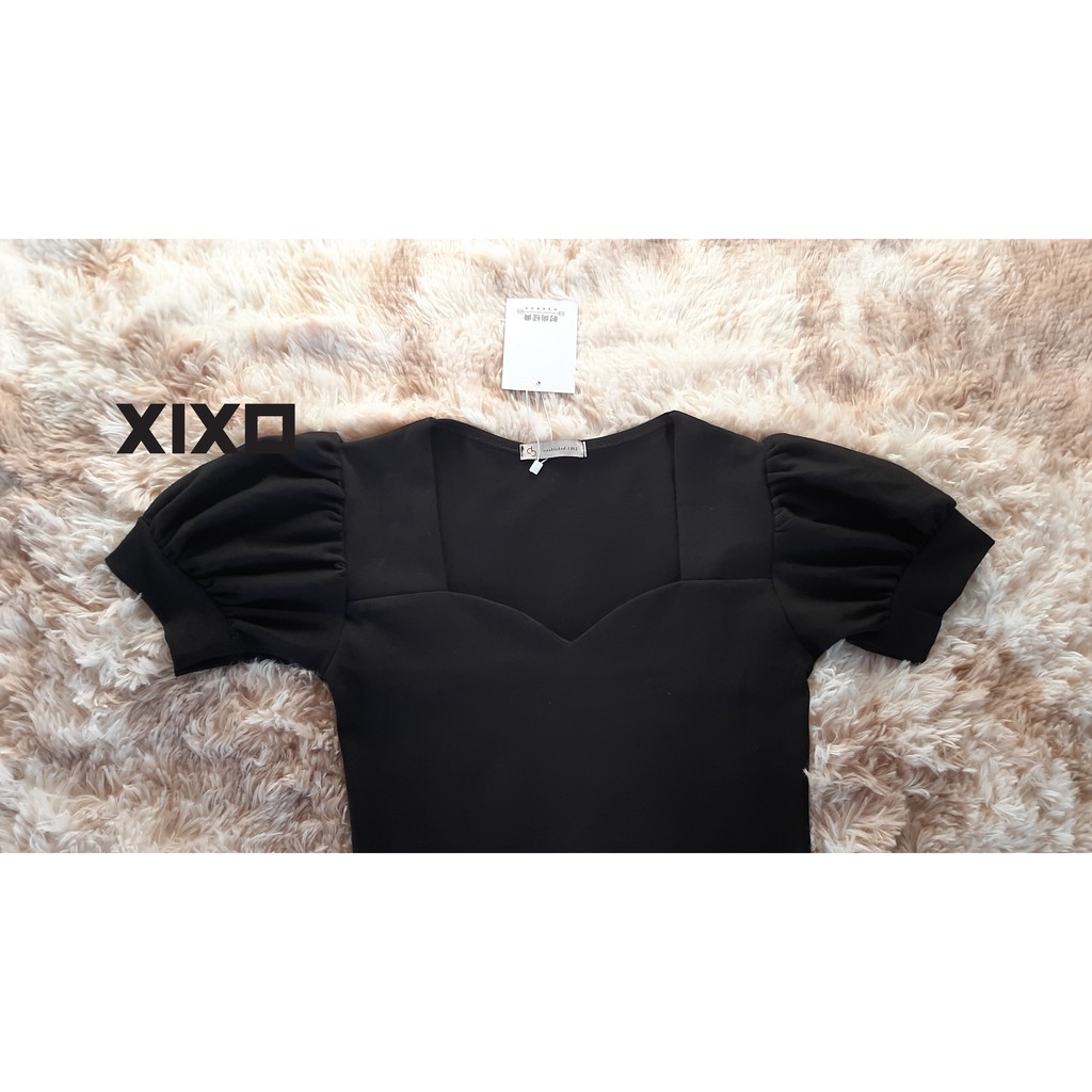 Đầm dự tiệc  ღ FREESHIP ღ Đầm nữ vai bồng tay ngắn Cela Dress thời trang XIXO - DAM0047