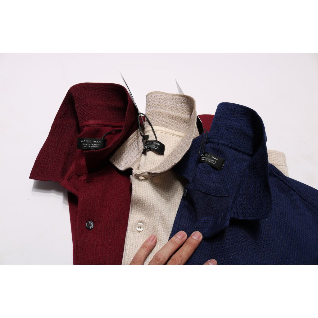POZRHTN  Áo Thun có cổ Polo ZR hoạt tiết nhuyễn siêu đẹp siêu chất  SLimFit  3 màu đẹp chất ngất