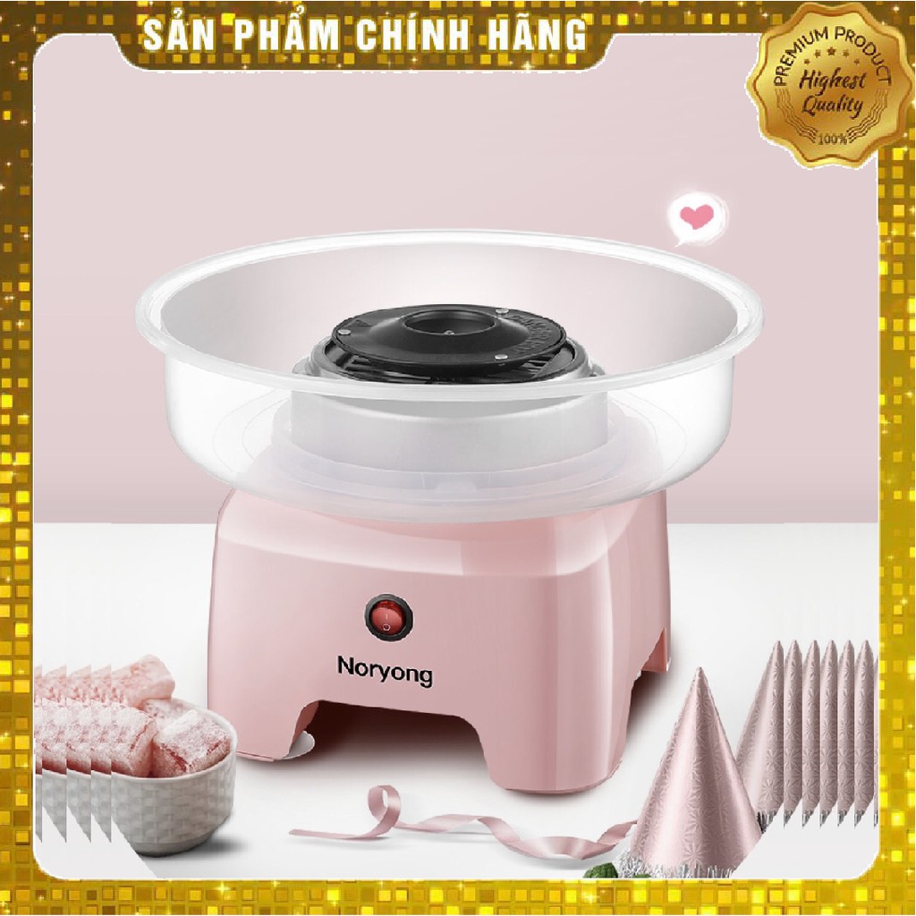 MÁY LÀM KẸO BÔNG GÒN NORYONG CHÍNH HÃNG MINI TIỆN LỢI THÔNG MINH - Tặng kèm đường, que làm kẹo bông