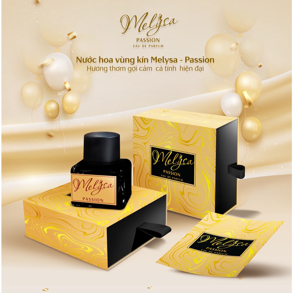Nước Hoa Vùng Kín MELYSA PASSION10ml Nước Hoa Bím Thơm Lâu Giúp Cô Bé, Cậu Bé Thơm Gợi Cảm, Cá Tính, Hiện Đại Melysa