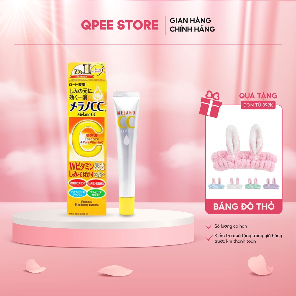 Serum Melano CC Vitamin C, E ngừa mụn và dưỡng trắng 20ml - QPEE STORE