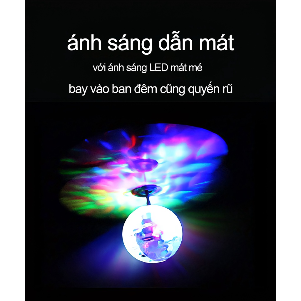 Máy bay trực thanh quả cầu pha lê có thể phát sáng bé siêu thích thú