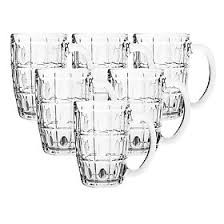 Bộ 6 Ly Thủy Tinh Có Quai Uống Bia 370ML