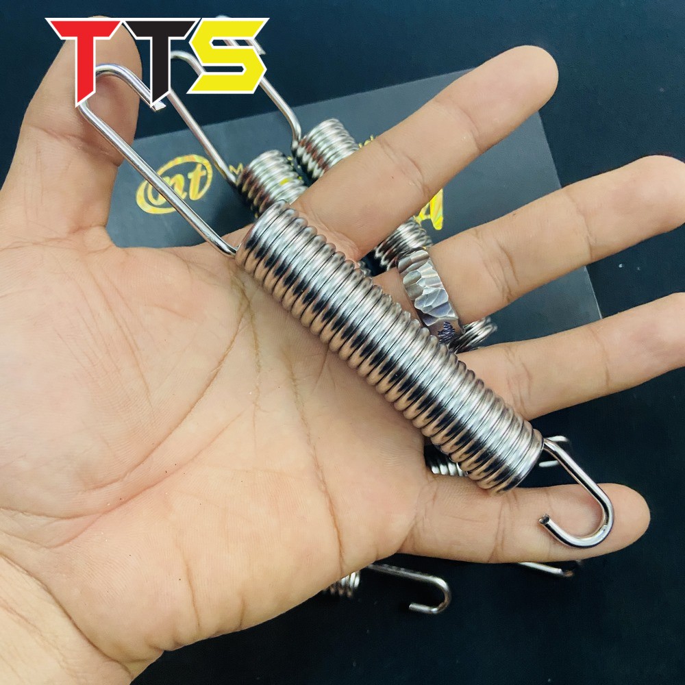 LÒ XO CHỐNG ĐỨNG VÀ CHỐNG NGHIÊNG CHO ECITER 150 CHẤT LIỆU INOX 304 BAO SÁNG BÓNG