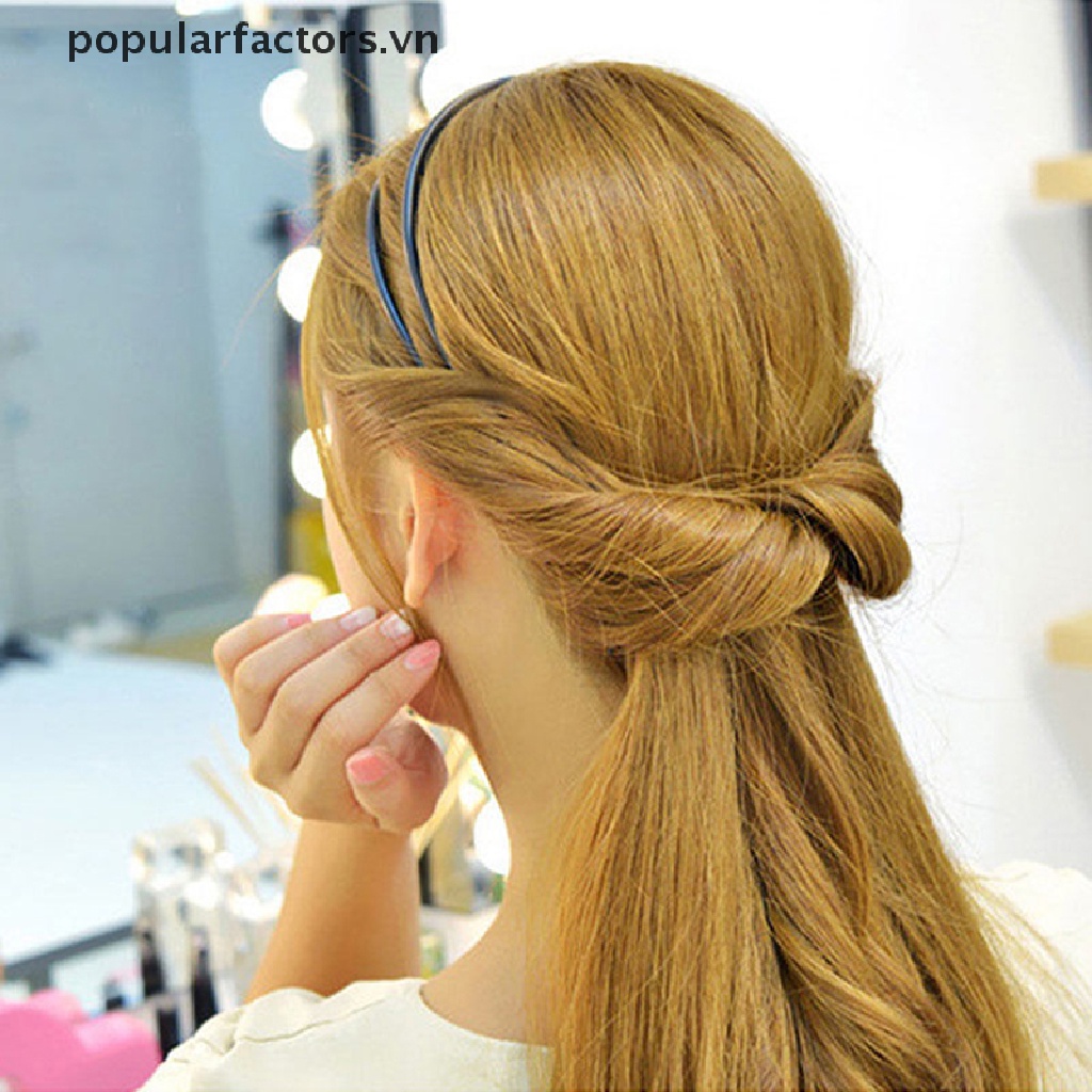 Dây Buộc Tóc Co Giãn Hai Lớp Thời Trang Cho Nữ