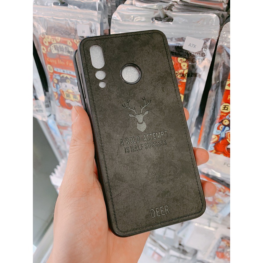 [Freeship toàn quốc từ 50k] ỐP LƯNG HUAWEI NOVA 4 ỐP JEAN KHẮC NAI VIỀN DẺO ĐEN CAO CẤP