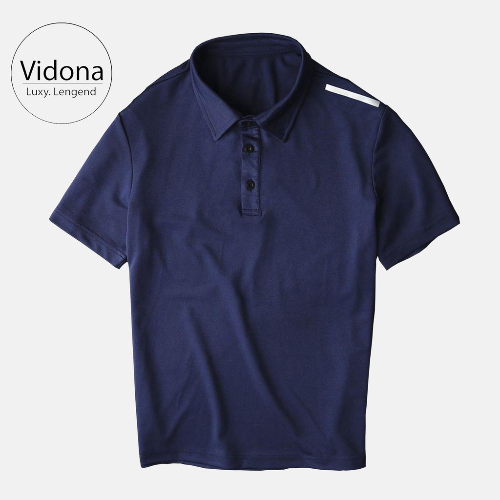 ÁO THỂ THAO NAM, CHẤT LIỆU COTTON CÁ SẤU - VIỀN CỔ ÁO LỆCH | BigBuy360 - bigbuy360.vn