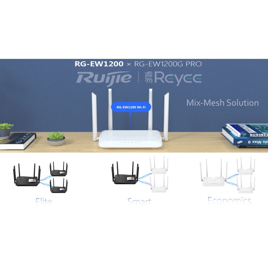 Thiết bị phát wifi RUIJIE Reyee RG-EW1200G Pro Dual Band Wireless Router