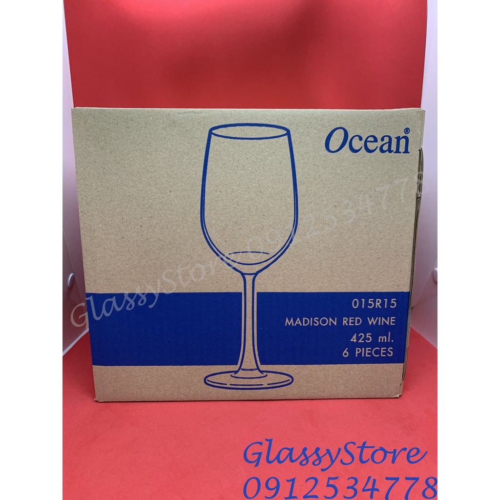 Ly (cốc) rượu vang thủy tinh Ocean Madison Red Wine - 425ml - 1015R15 (Hàng nhập khẩu Thái Lan chính hãng)