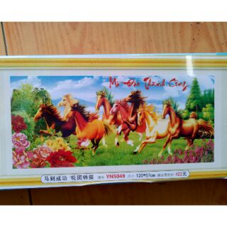 Tranh đá mã đáo thành công yn5049